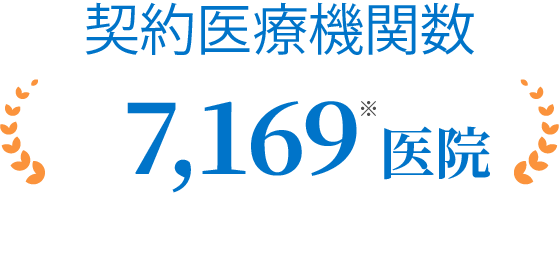 契約医療機関数7,169医院