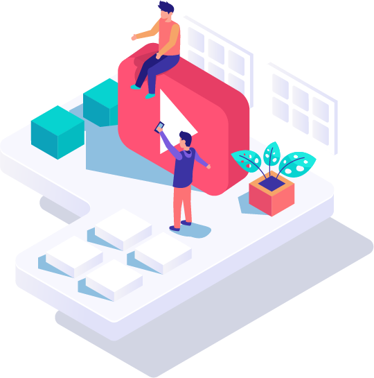 YouTubeを再生するイメージ