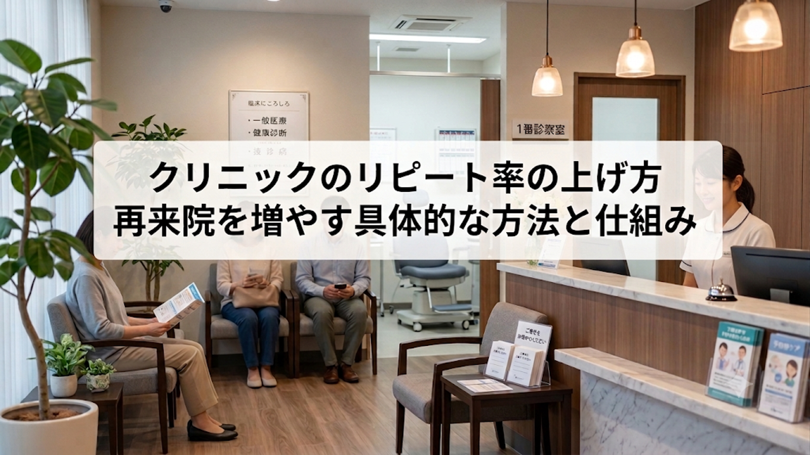 【クリニックのリピート率を改善する5つの方法 】患者が安心して通い続けられる仕組みづくりを紹介